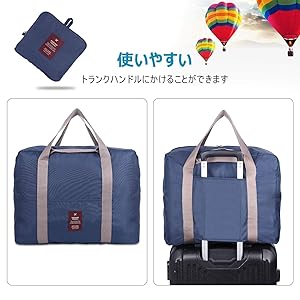 Amazon | [Sanfire] 折りたたみボストンバッグ トラベルバッグ